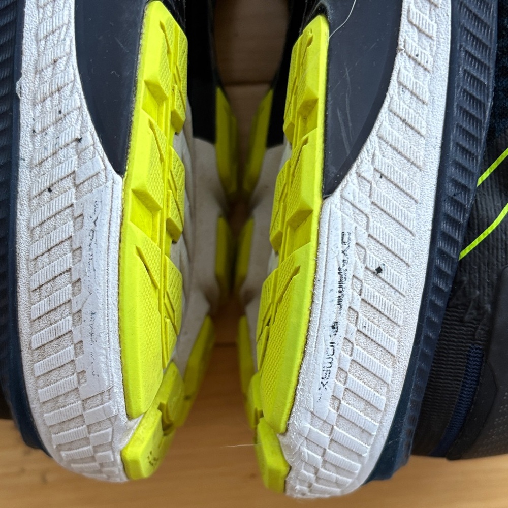 Asics Black and Neon Yellow Athletic Shoes - Picture 4 of 8